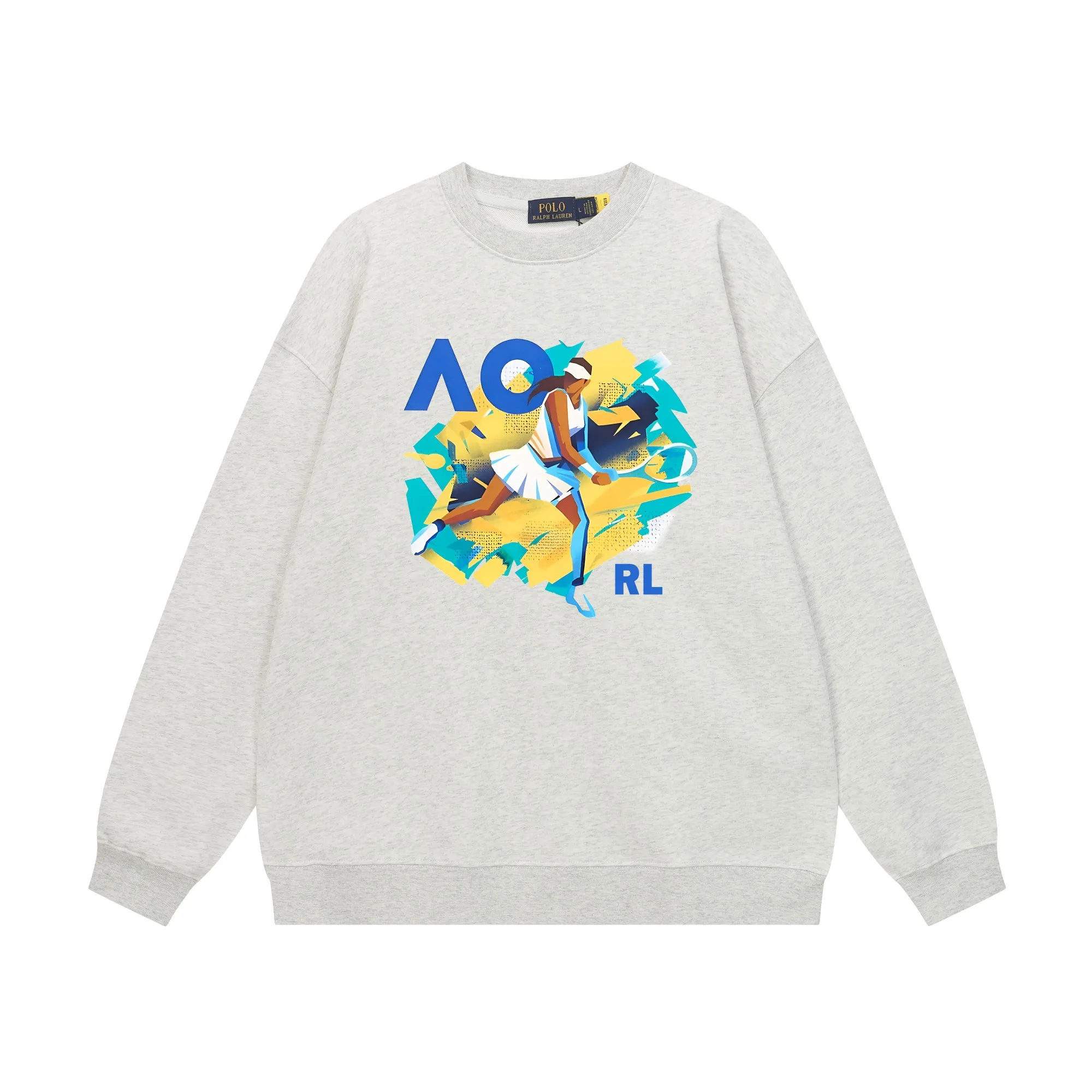 P200 Long-term stock] RalphLauren/Ralph Lauren 2025 autumn and winter new bear letter print 420g heavy large terry sweatshirt Ralph Lauren's age-reducing item, the coat fabric is made of 85% cotton ➕15% polyester, which not only retains the softness, comfort and breathability of cotton, but also adds the wear resistance and wrinkle resistance of polyester fiber, making the clothes more durable and easy to care for. Even in slightly cooler weather, you won't feel stuffy when wearing it. This kind of fabric has a natural crisp feel and is not easy to pill or deform. The bear on the chest is printed with English letters. It is full of color, full of three-dimensionality, and lifelike, adding a bit of liveliness and interest to the whole sweatshirt. There is no pressure to dress, regardless of age or gender. Complete accessories! Color: black, white, navy blue, light floral gray Size: M-L-XL-XXL